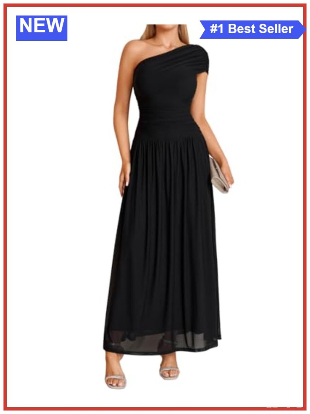 One Shoulder Maxi Dress Formal Wedding Guest Ruched Bodycon